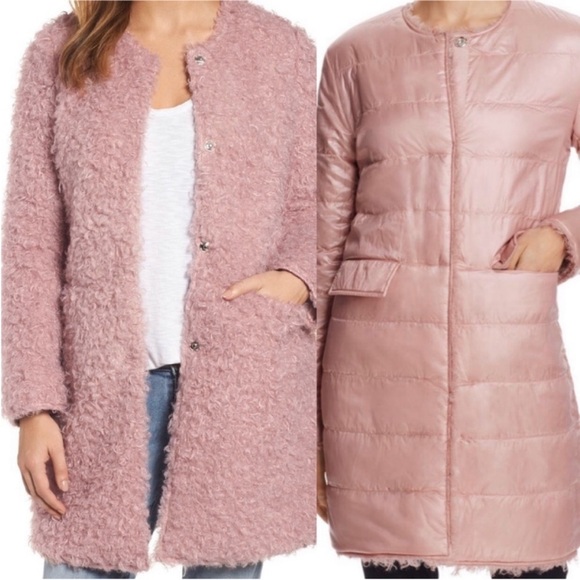 Via Spiga Reversible Faux Fur Coat - Picture 9 of 13